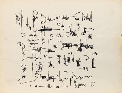 Georges MATHIEU (1921-2012)
Essais, ca 1955...