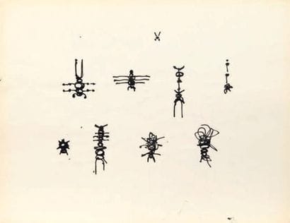 Georges MATHIEU (1921-2012)
Essais, ca 1955...