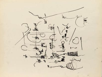 Georges MATHIEU (1921-2012)
Essais, ca 1955...