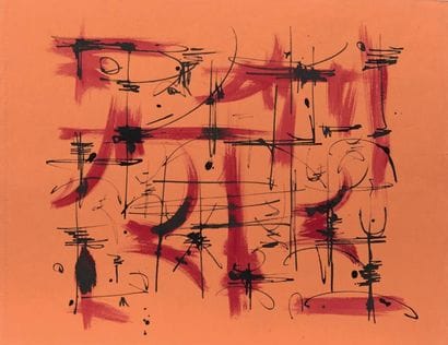 Georges MATHIEU (1921-2012)
Composition,...