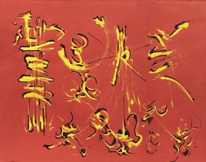 Georges MATHIEU (1921-2012)
Composition,...