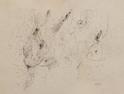 WOLS (1913-1951)
L'oiseau s'envole, ca 1940
Dessin...