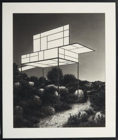 STEVE GALLOWAY
Ghosthouse, 2010 Fusain sur...