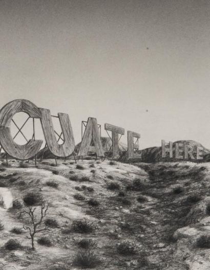 STEVE GALLOWAY
Evacuate, 2007 Fusain sur...