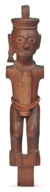 FIGURE D'ANCÊTRE en bois sculpté sans bras...