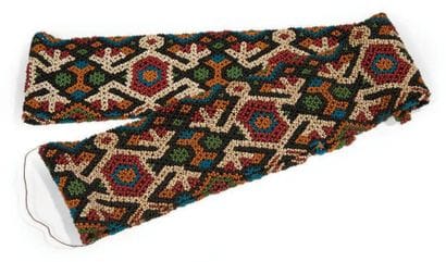 CEINTURE d'homme en perlage multicolore à...