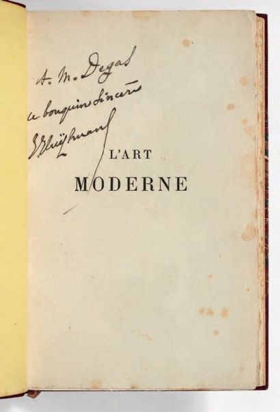 HUYSMANS, Joris-Karl

L'Art moderne. Paris,...