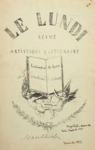 [PROUST, Marcel.]

Le Lundi. Revue artistique...