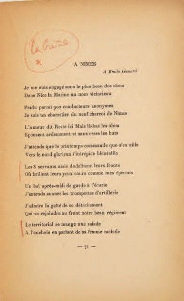 APOLLINAIRE, Guillaume

Calligrammes. Poèmes...
