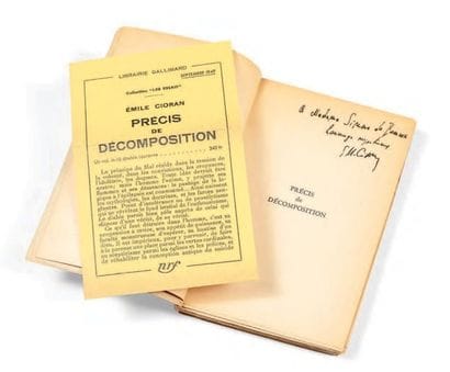 CIORAN, Émile, dit E. M

Précis de décomposition....