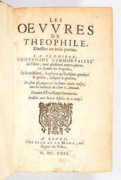 VIAU, Théophile de

Les Oeuvres. Divisées...
