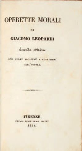 Leopardi, Giacomo

Canti. Firenze, Guglielmo...