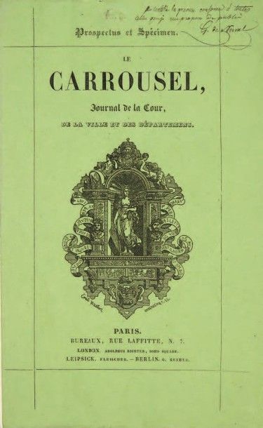 [NERVAL, Gérard de.]

Le Carrousel. Journal...