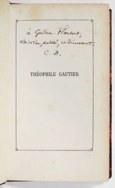 BAUDELAIRE, Charles

Théophile Gautier. Notice...