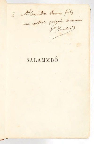 FLAUBERT, Gustave

Salammbô. Paris, Michel...