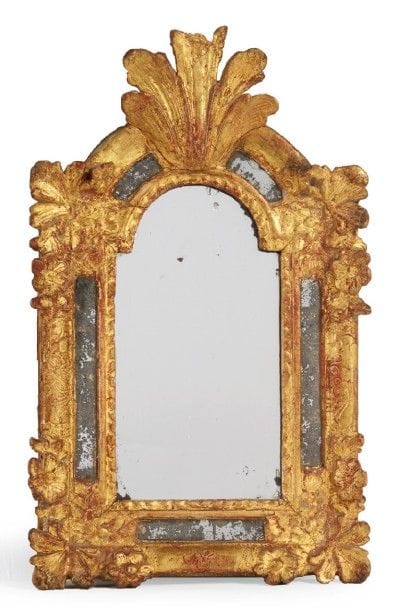 MIROIR à parcloses, la partie supérieure...