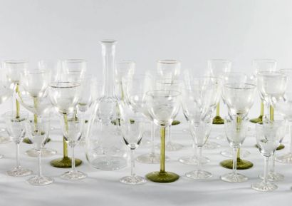SERVICE EN CRISTAL AUX ARMES DU DUC D'ORLÉANS...