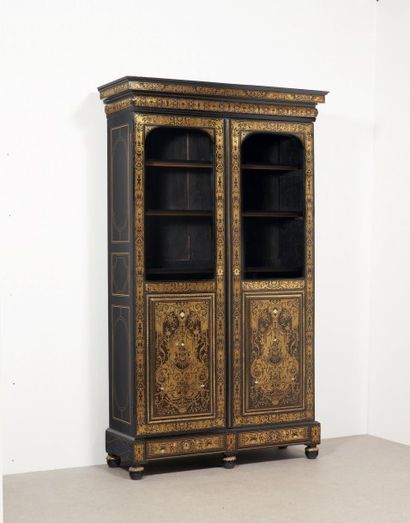 «ARMOIRE EN BIBLIOTHÈQUE» de forme rectangulaire...