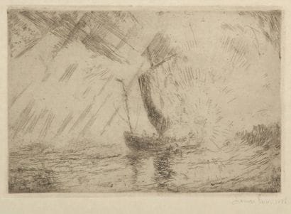 James Ensor (1860-1949)
Le Christ apaisant...
