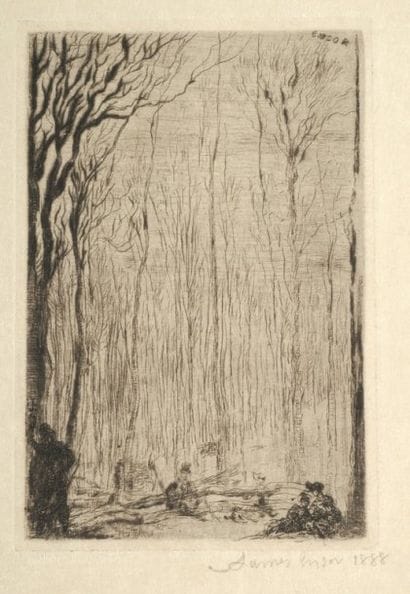 James Ensor (1860-1949)
Sous-bois à Groenendael,...
