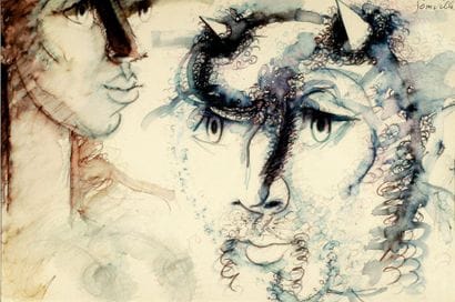 Roger Somville (1923-)
Minotaure, 1972 Aquarelle...