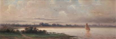 Everhardus Köster (1817-1892)
Paysage au...
