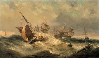 François Musin (1820-1888)
Bateaux dans la...