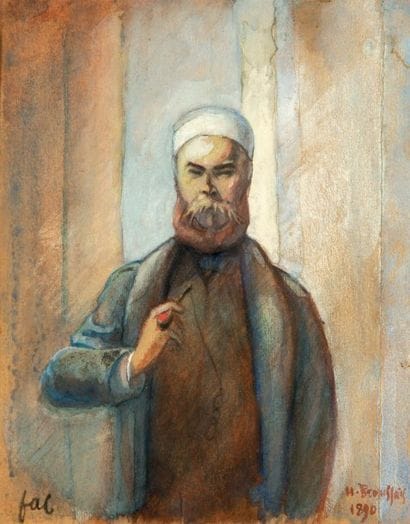 F-A CAZALS (1865-1941)
Portrait de Verlaine...