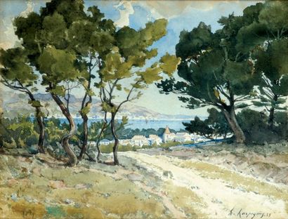 Henri-Joseph Harpignies (1819-1916)
Paysage...