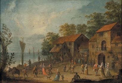 Ecole flamande du XVIIe siècle
Place animée...