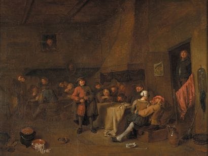 Egbert van HEEMSKERCK (1634-1704)
Scène d'auberge...