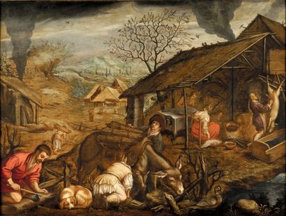 Ecole flamande, 1642, suiveur de Jacopo Bassano
L'hiver...