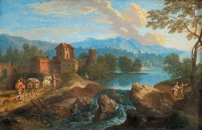 Attribué à Orazio Grevenbroeck (1670-1730)
Paysage...