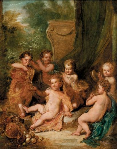 Attribué à Jan van Balen (1611-1654)
Bacchus...