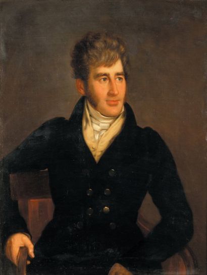 Ecole anglaise du XIXe siècle.
Portrait de...