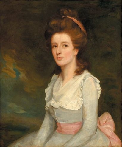 Ecole anglaise vers 1820.
Portrait de jeune...