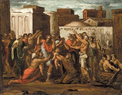 Ecole italienne du début du XIXe siècle
Scène...