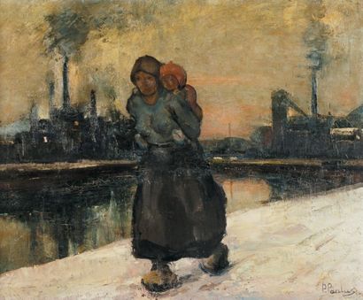 Pierre Paulus (1881-1959)
Le long du quai...