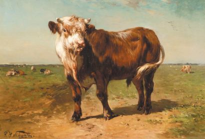 Paul Henri Schouten (1860-1922)
Taureau Huile...