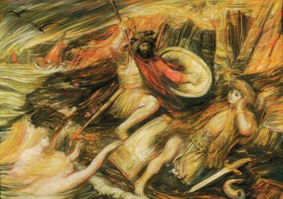 Charles De Groux (1825-1870)
La mort de Siegfried....
