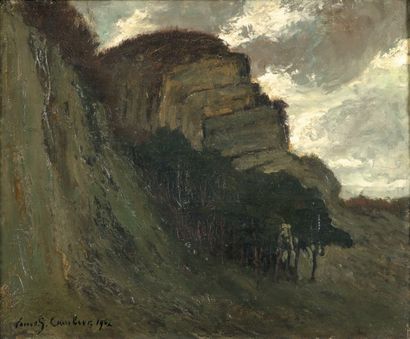 Louis Gustave Cambier (1874-1949)
Falaises,...