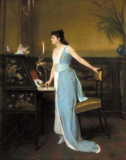 Auguste Serrure (1825-1903)
Le billet doux...
