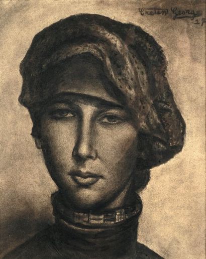 Creten-Georges (1887-1966)
Féminité au turban,...