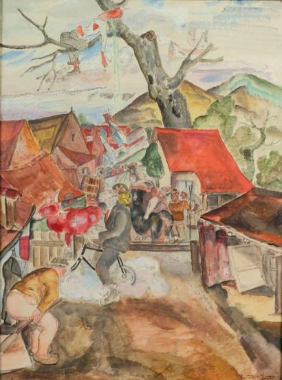 Creten-Georges (1887-1966)
Kermesse à Etikhove....