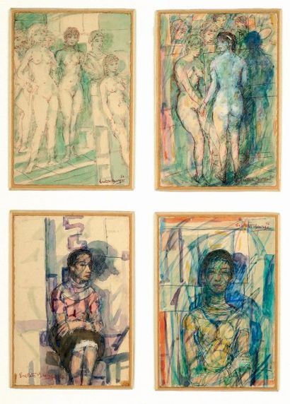 Creten-Georges (1887-1966)
Scènes de Naples,...