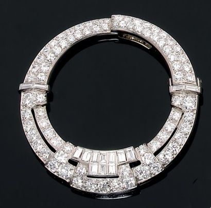 Van Cleef & Arpels. Années 1930 Clip de revers...