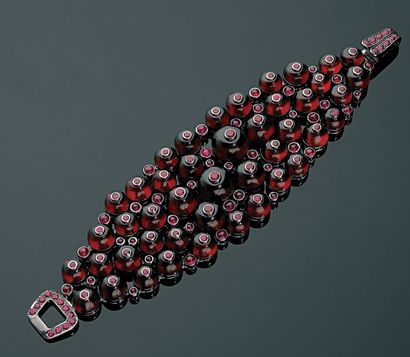 From a collection. René Boivin. Large bracelet-manchette...
