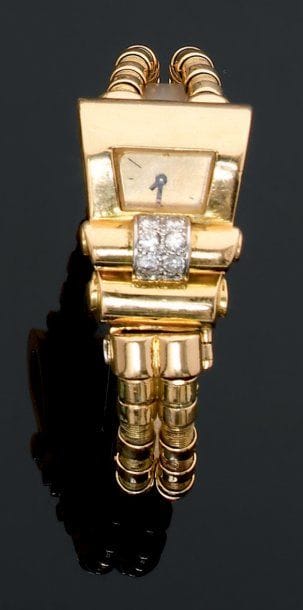 Boucheron. Années 1945 Montre-bracelet de...