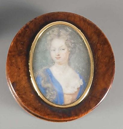 Tabatie re ronde en loupe de thuya doublée...