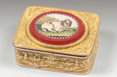 Rare vinaig rette de forme rectangulaire...